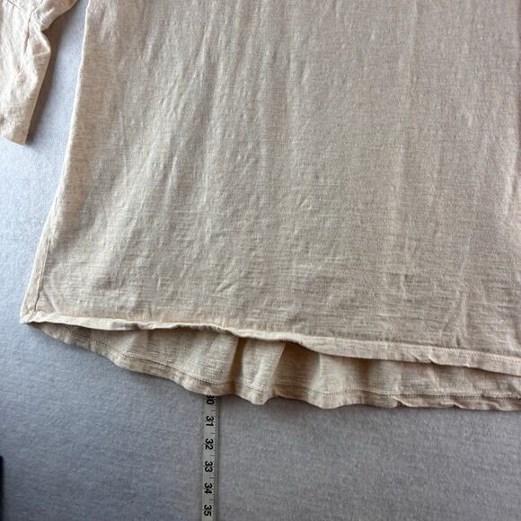 Style &Co Blouse 3/4 Bell Sleeve Peasant Boho Cottage Neutral Staple Feminine XL - Picture 2 of 11